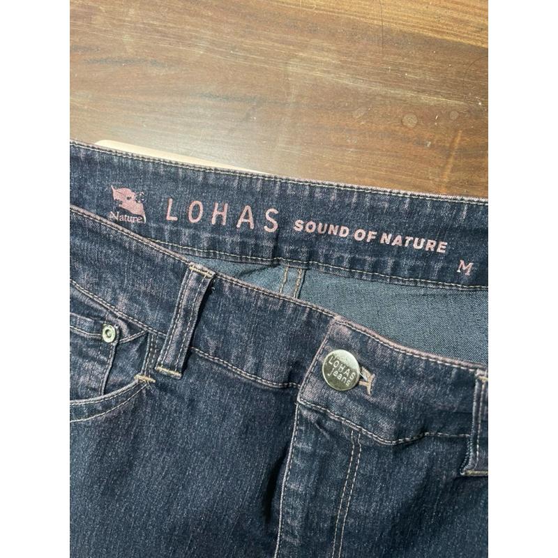 近全新 FREE LOHAS 深色牛仔長褲-細節圖3