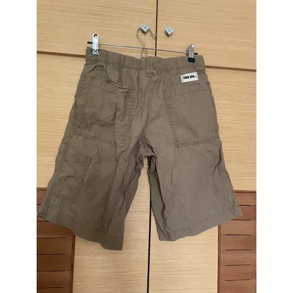 近全新二手童裝童褲 think pink 棕色短褲 純色 素色 簡約-細節圖3