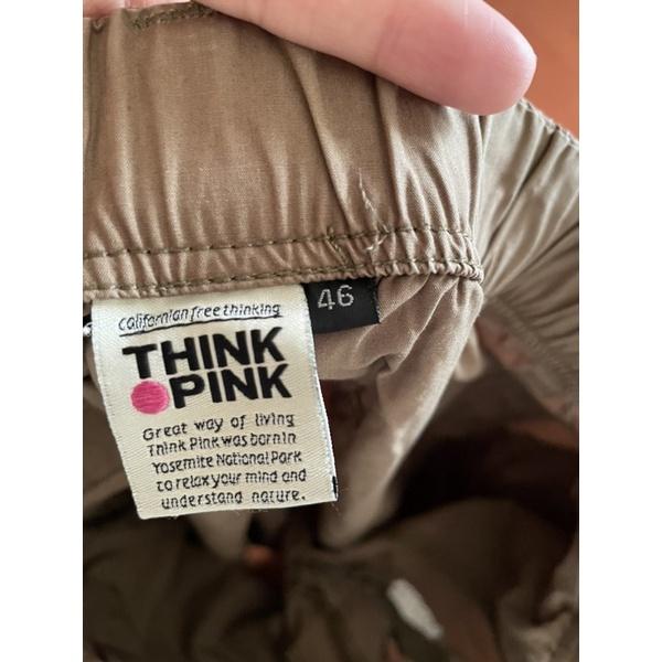 近全新二手童裝童褲 think pink 棕色短褲 純色 素色 簡約-細節圖5