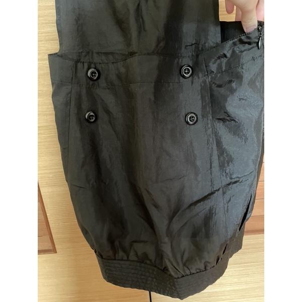 9成新 uniqlo風 簡約 素色 純色 百搭黑吊帶裙加減乘除-細節圖2