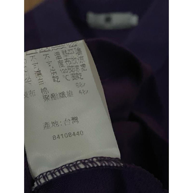 二手 Pierre Balmain 皮爾帕門專櫃紫色領子短袖polo衫 台灣製-細節圖4