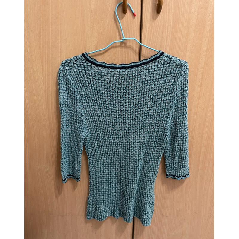 二手my de girl 短袖領子氣質上衣-細節圖2