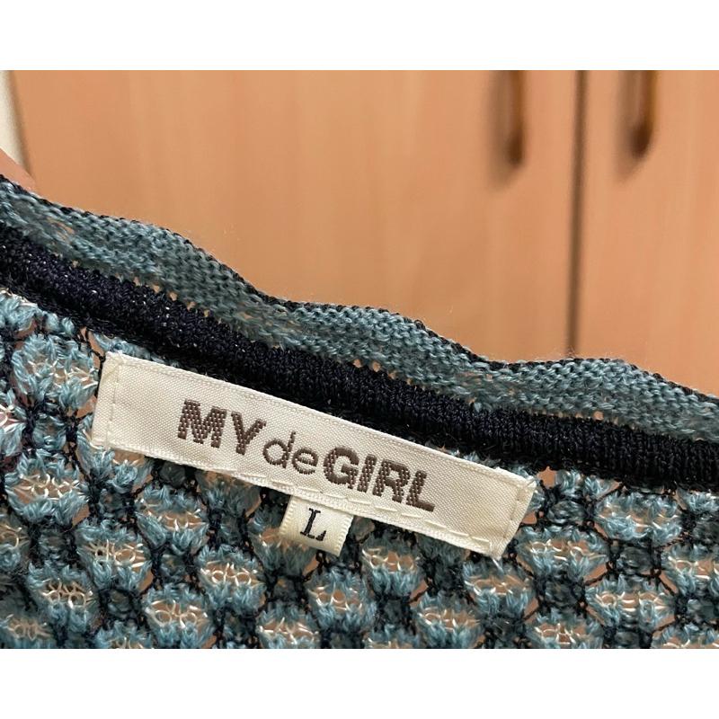 二手my de girl 短袖領子氣質上衣-細節圖4