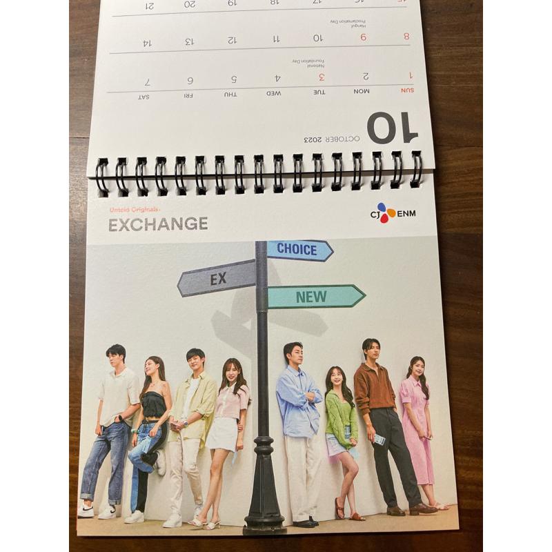 2023全新韓國CJ ENM月曆 李棟旭 換乘戀愛 王后傘下 柔美的細胞小將 海岸村恰恰恰-細節圖4
