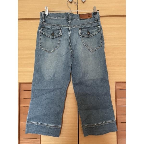 近全新二手女童裝 bee family牛仔長褲 純色 素色 Uniqlo 風-細節圖3