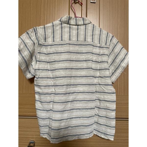 近全新二手童裝 Herman 和美短袖領子襯衫上衣外套 適130公分-細節圖3