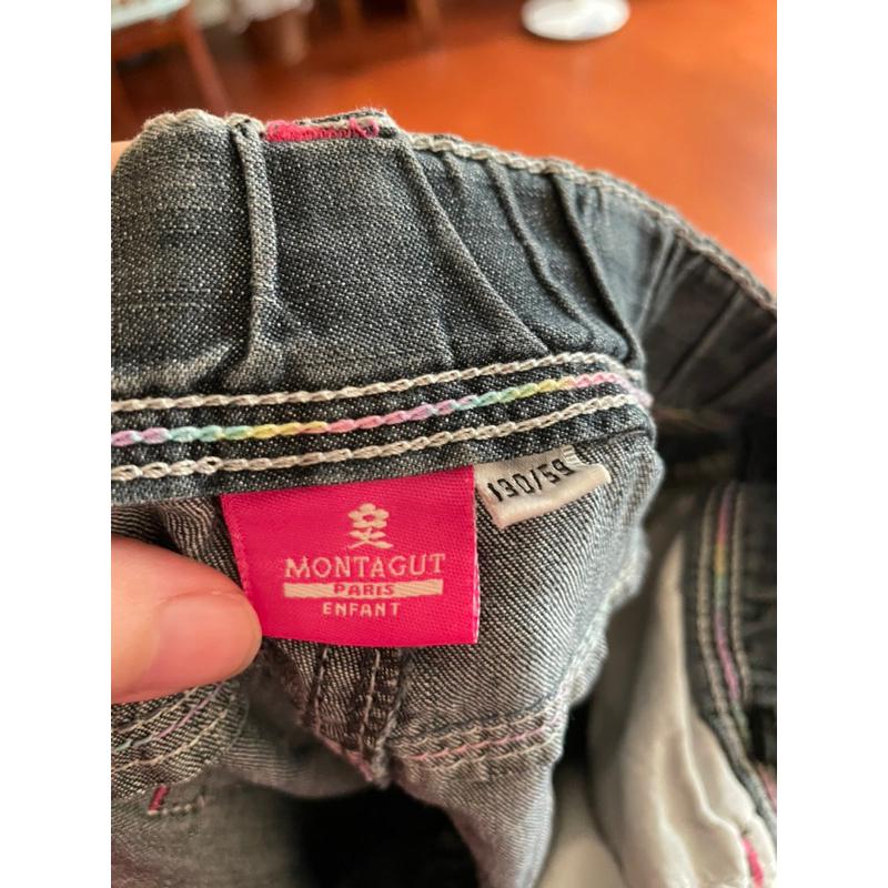 二手 montagut灰色 深色長褲 七分褲 腰帶可調 適合120公分 九成新-細節圖2