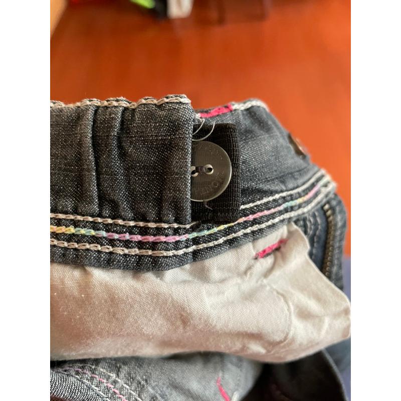 二手 montagut灰色 深色長褲 七分褲 腰帶可調 適合120公分 九成新-細節圖4