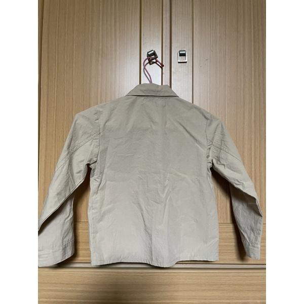 二手近全新童裝 專櫃品牌 正韓 NOMEN IN COMABANG 米色長袖襯衫外套 適合130公分-細節圖2