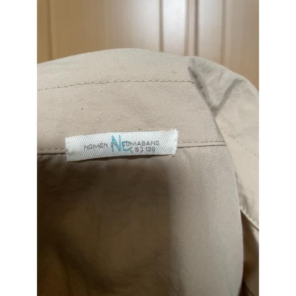 二手近全新童裝 專櫃品牌 正韓 NOMEN IN COMABANG 米色長袖襯衫外套 適合130公分-細節圖3
