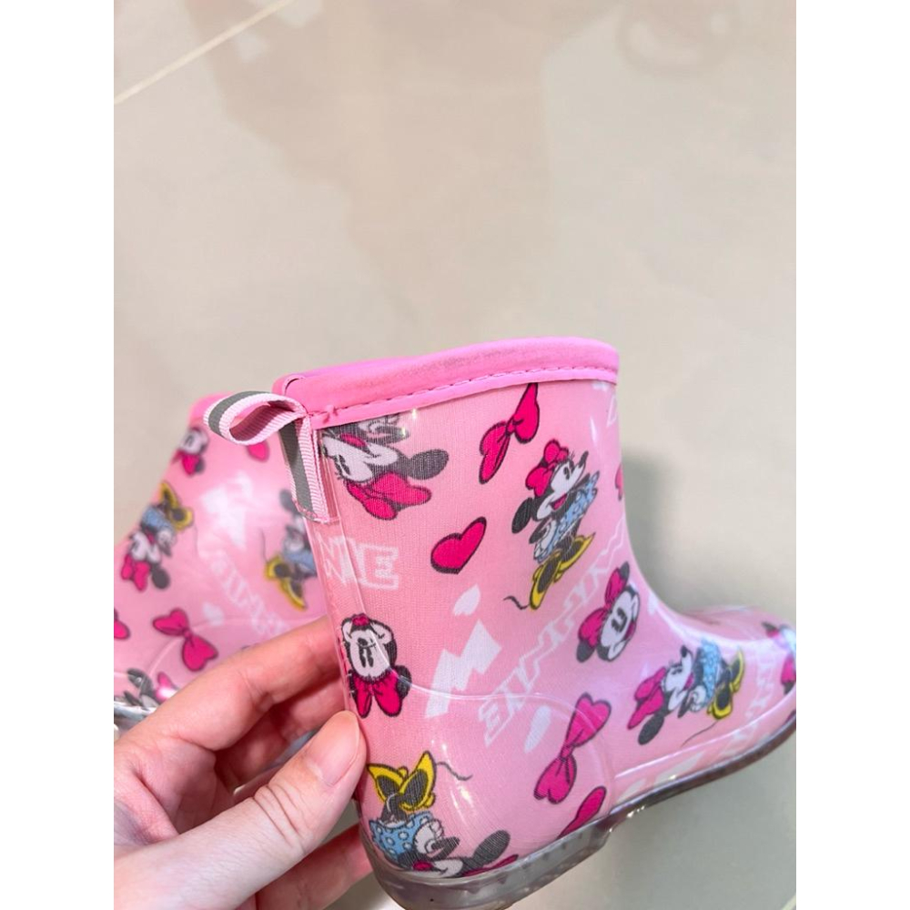 二手 雨鞋 17cm日本 阿卡將 akachan honpo 雨鞋 雨靴 迪士尼 粉色 米老鼠 米妮 女生 女孩 女童-細節圖7
