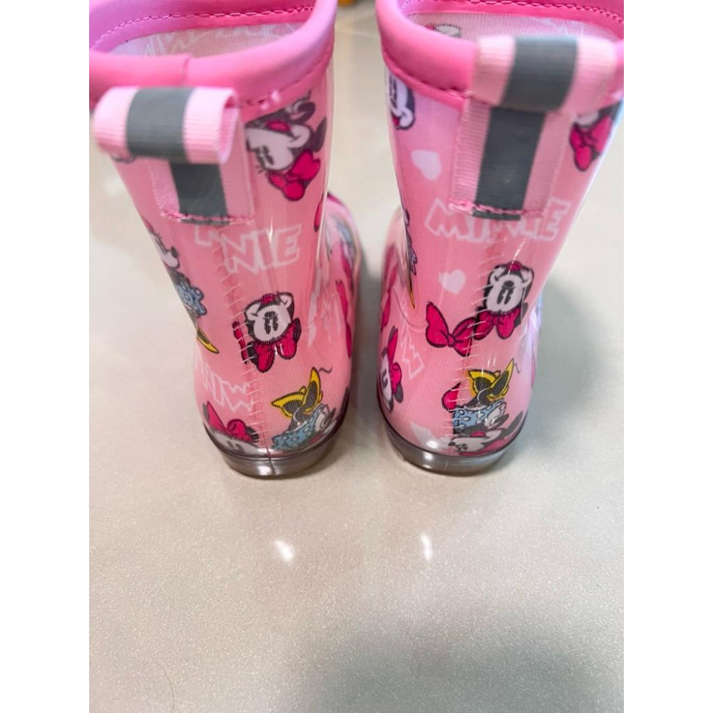 二手 雨鞋 17cm日本 阿卡將 akachan honpo 雨鞋 雨靴 迪士尼 粉色 米老鼠 米妮 女生 女孩 女童-細節圖9