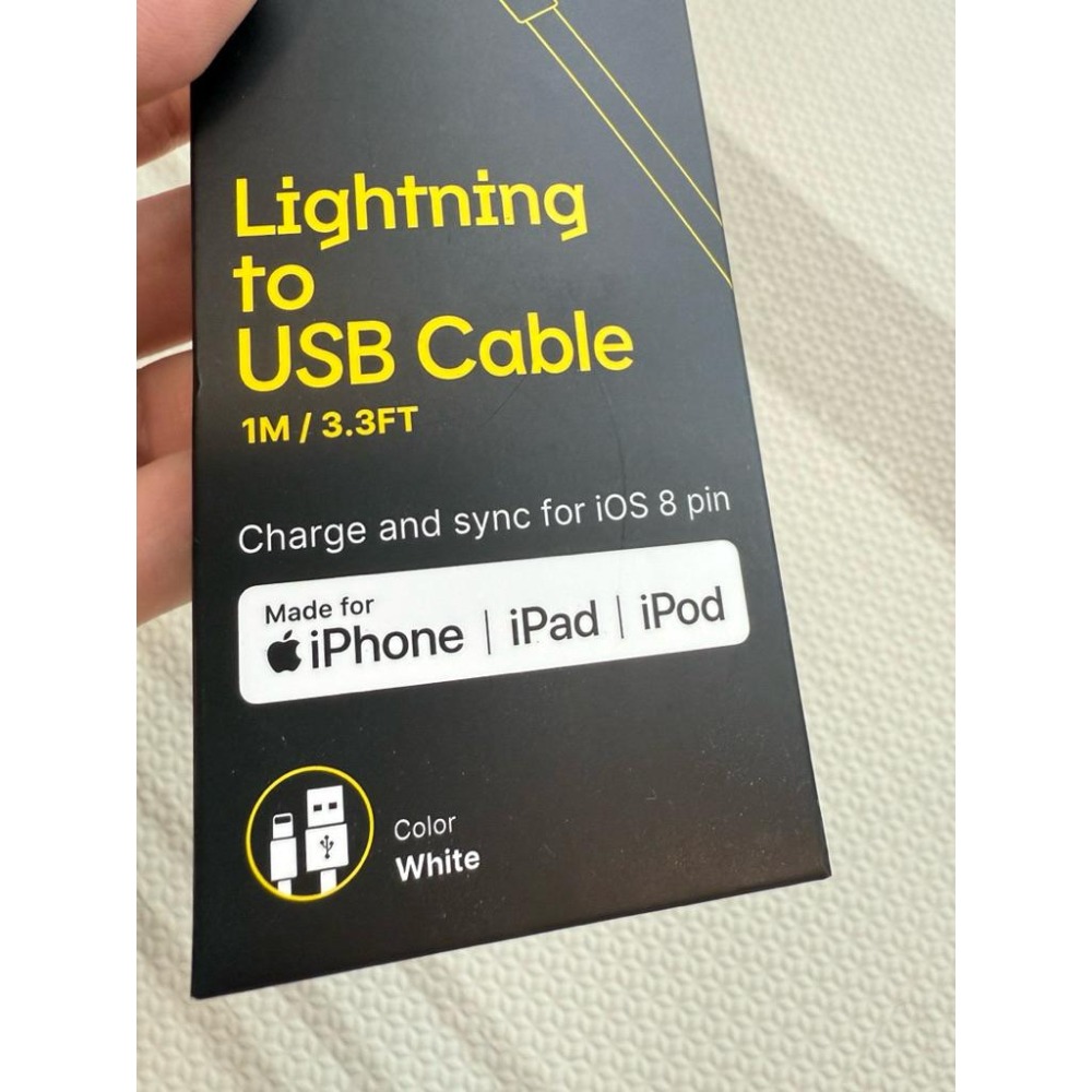 全新 沒用到售出 犀牛盾 MFi認證 Apple 蘋果 ios lightning 傳輸線 USB 充電線 PD 閃充線-細節圖4