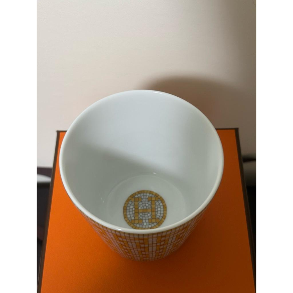 Hermes 愛馬仕Mosaique au 24 gold 2號正方形餐盤 平底杯 生日禮物 送禮 最佳推薦-細節圖5