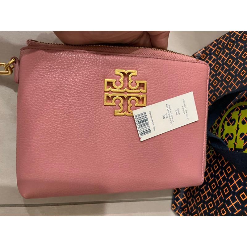 Tory Burch 復古金屬荔枝紋大手拿包-細節圖3