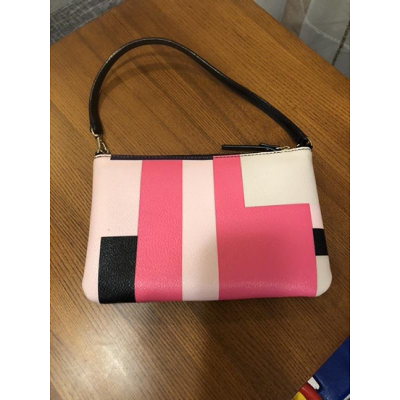 Kate spade 貝殼包 斜背包 側背包 拼色-細節圖7