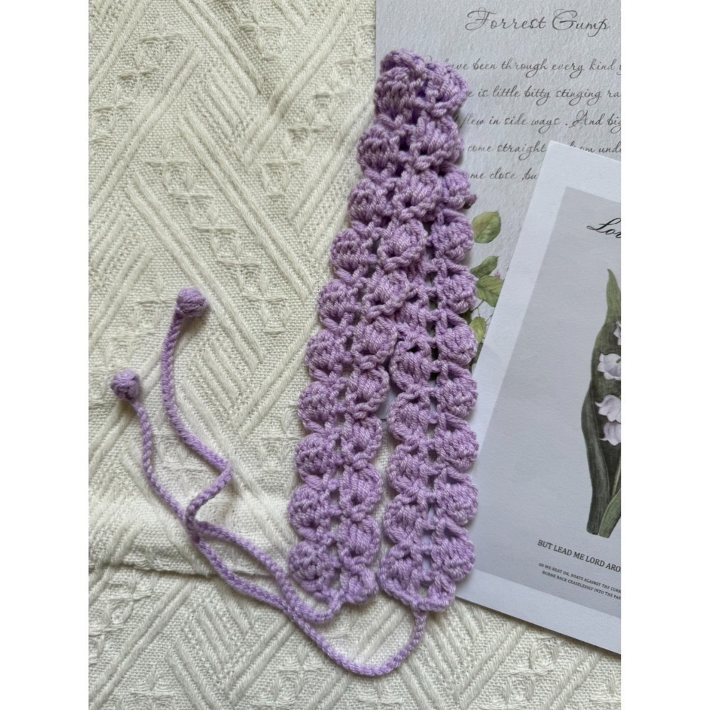 編織髮帶 復古花邊手作毛線髮帶 毛線手作-規格圖2