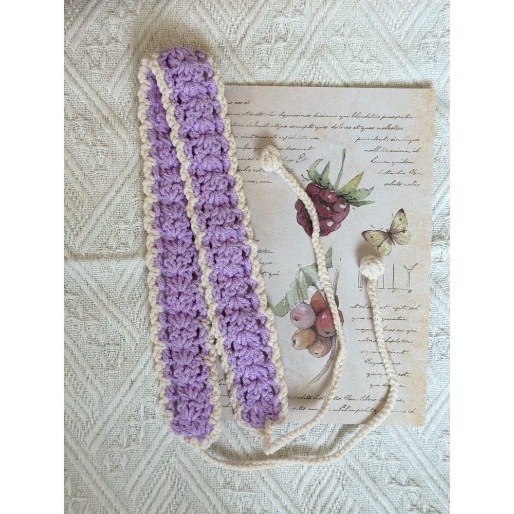 紫色＋米色麥穗