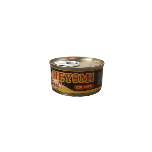 【HEYMI嘿咪貓罐-單罐80g】鰹魚＋鮮蝦/白身魚/嫩雞胸/柴魚片/吻仔魚/鮭魚-規格圖7