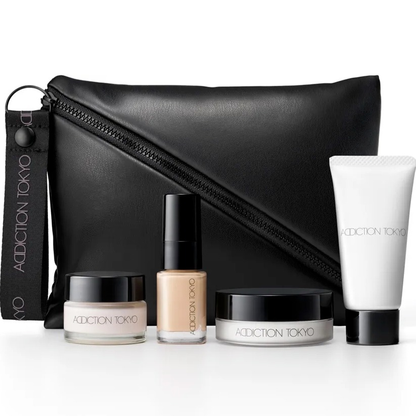 101 102 現貨 ADDICTION 完美底妝旅行組 癮透水凝粧前乳 完美癮耀顏粉底液 保濕定粧蜜粉 植萃卸粧乳-細節圖3