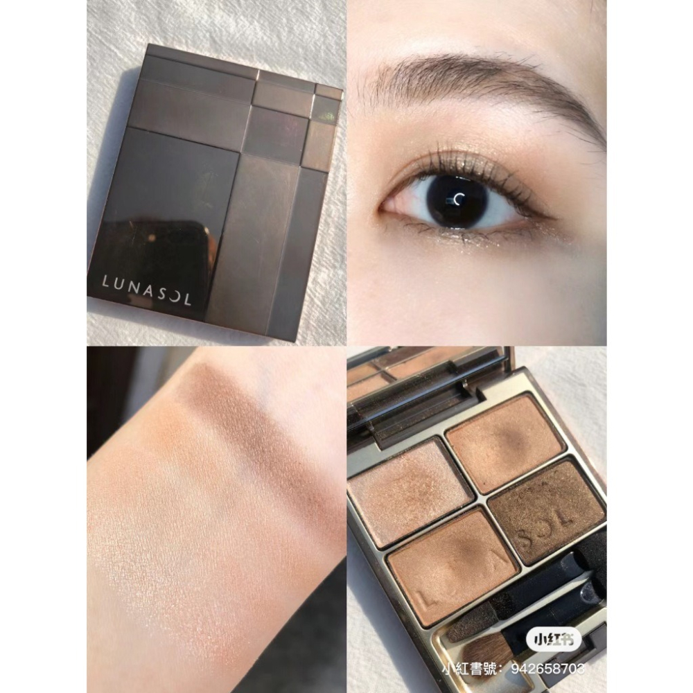 Beige Beige 現貨 LUNASOL 晶巧光燦眼盒 四色眼影-細節圖2