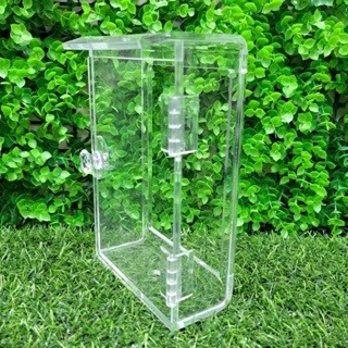 台灣製/壓克力門鈴盒/對講機盒(大款) 門口機防護罩 透明盒 壓克力盒 防雨罩 防水箱 保護盒開關盒門鈴電鈴-細節圖2