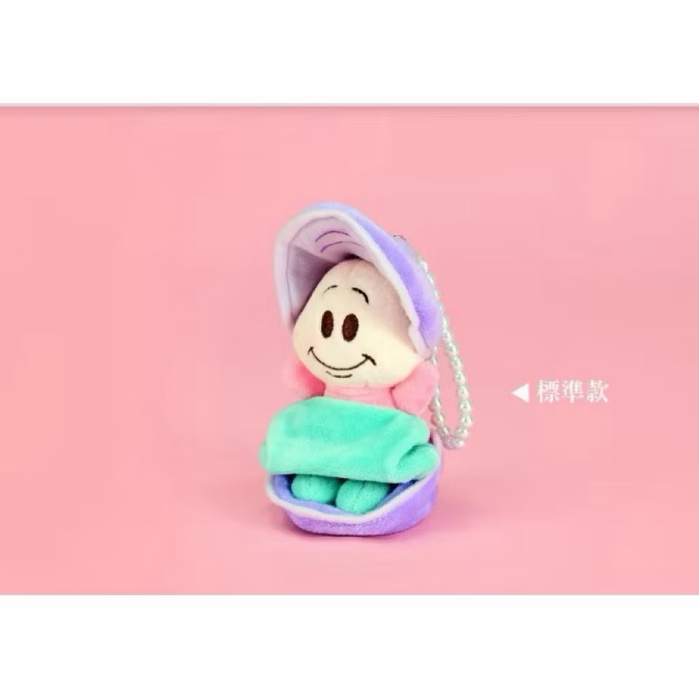 正版授權 Disney 迪士尼 珍珠鍊 牡蠣寶寶吊飾 6吋 牡蠣寶寶 愛麗絲夢遊仙境-規格圖1