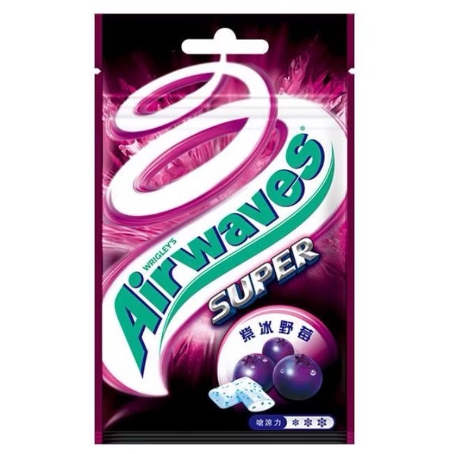 Airwaves 口香糖 極酷薄荷/超涼薄荷/紫冰野莓 (28g/包)-細節圖3