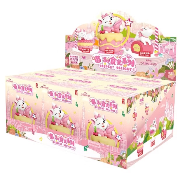 正版授權 迪士尼 瑪麗貓甜品時光盲盒 瑪麗貓公仔 瑪麗貓盲盒 有雷標-細節圖2