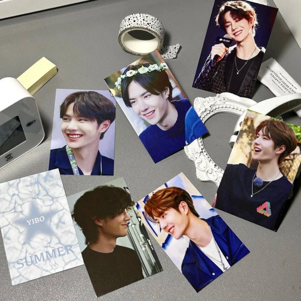 王一博粉製小卡-你的笑《治愈》/亮膜小卡*36張-細節圖4