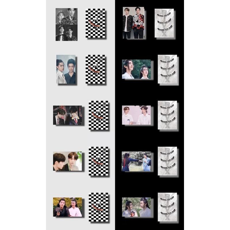 博君一肖粉製周邊小卡-常見面/50張主雙人小卡+2張方卡/肖戰/王一博-細節圖5