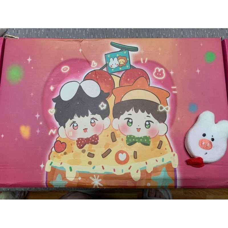 呆桃豬包20cm棉花娃-略略桃x略略包/肖戰/王一博/博君一肖/BJYX-細節圖5