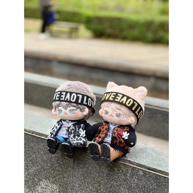 20cm棉花娃娃衣-黑棕奶酷小豹款/全新/娃衣-細節圖3