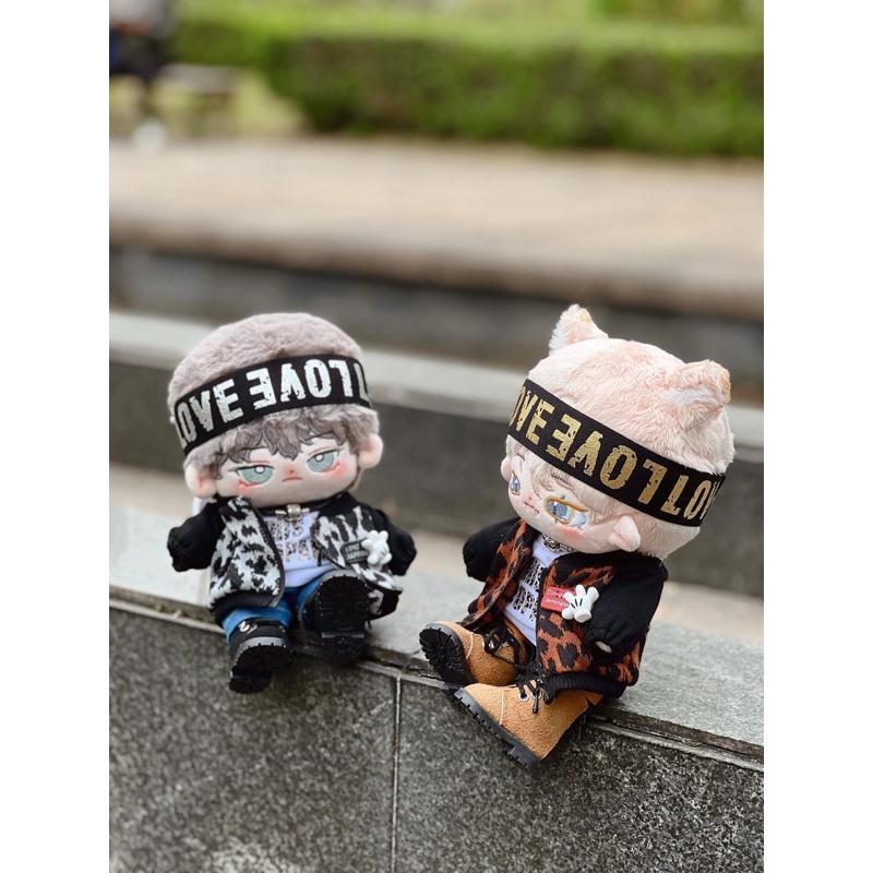 20cm棉花娃娃衣-黑棕奶酷小豹款/全新/娃衣-細節圖4