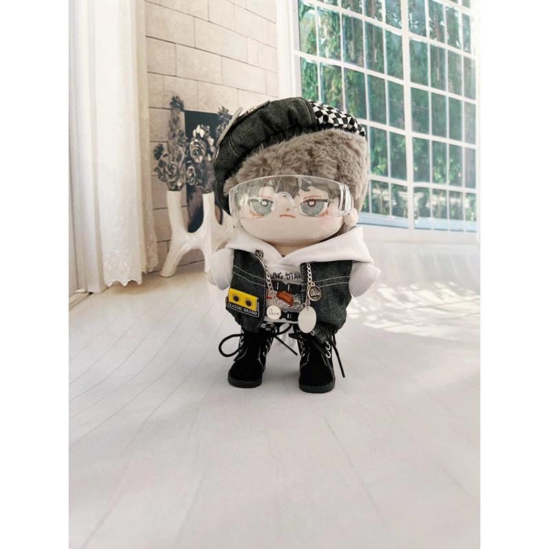 20cm棉花娃娃衣-黑白迷蹤/全新/娃衣-細節圖4