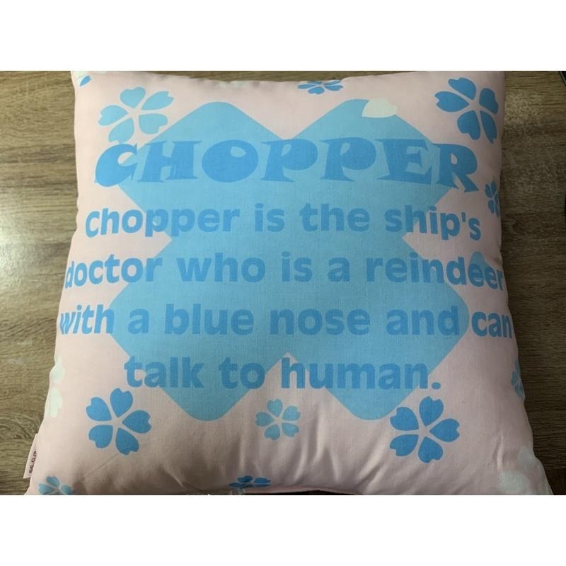 航海王/海賊王周邊-喬巴30*30cm抱枕/全新未使用/木棉花-細節圖2