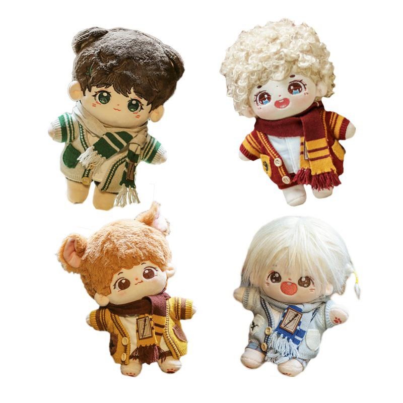 20cm棉花娃娃衣-藍色機能服+針織衫/全新/娃衣-細節圖5