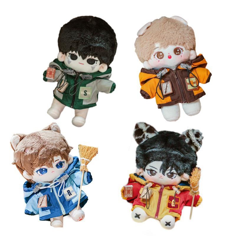 20cm棉花娃娃衣-藍色機能服+針織衫/全新/娃衣-細節圖6