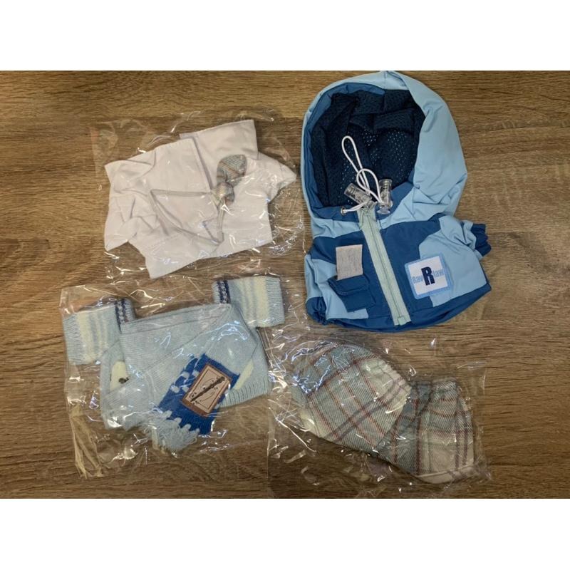 20cm棉花娃娃衣-藍色機能服+針織衫/全新/娃衣-細節圖7