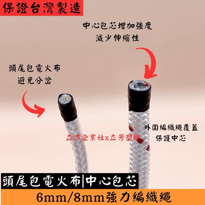 【現貨】強力編織繩6mm / 8mm 高拉力抗風專用【台灣製】-細節圖2