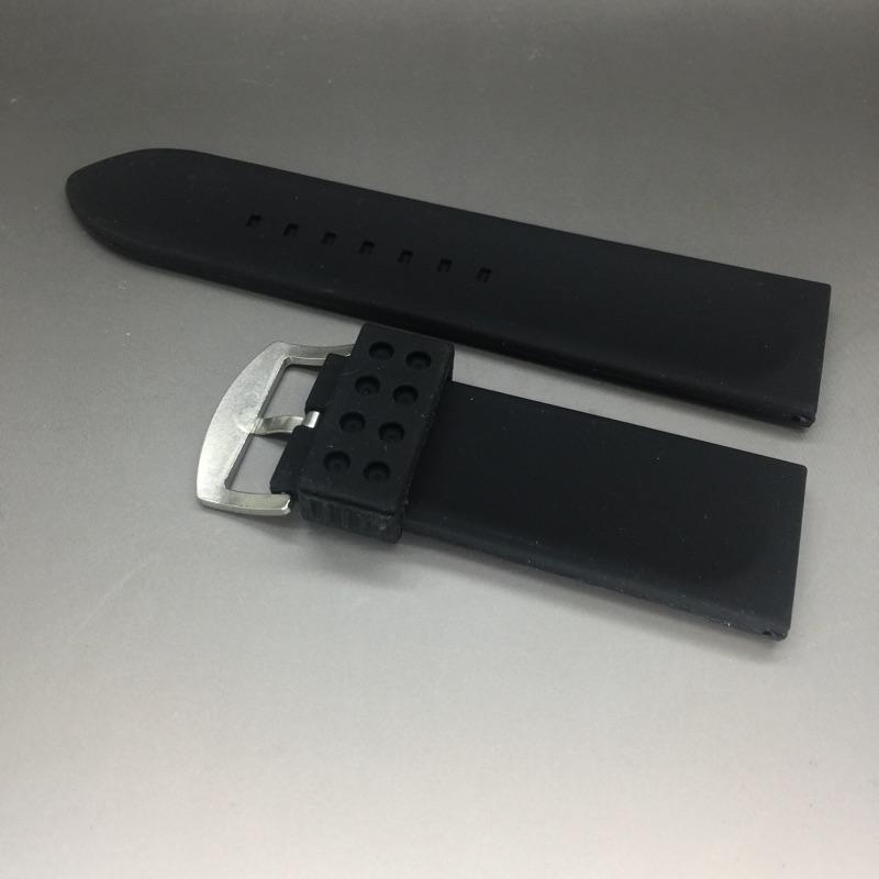 沛納海款型矽膠錶帶 不鏽鋼ㄇ型針扣 24MM 26MM 28MM 男 運動手錶帶 沛納海可用配件-細節圖2