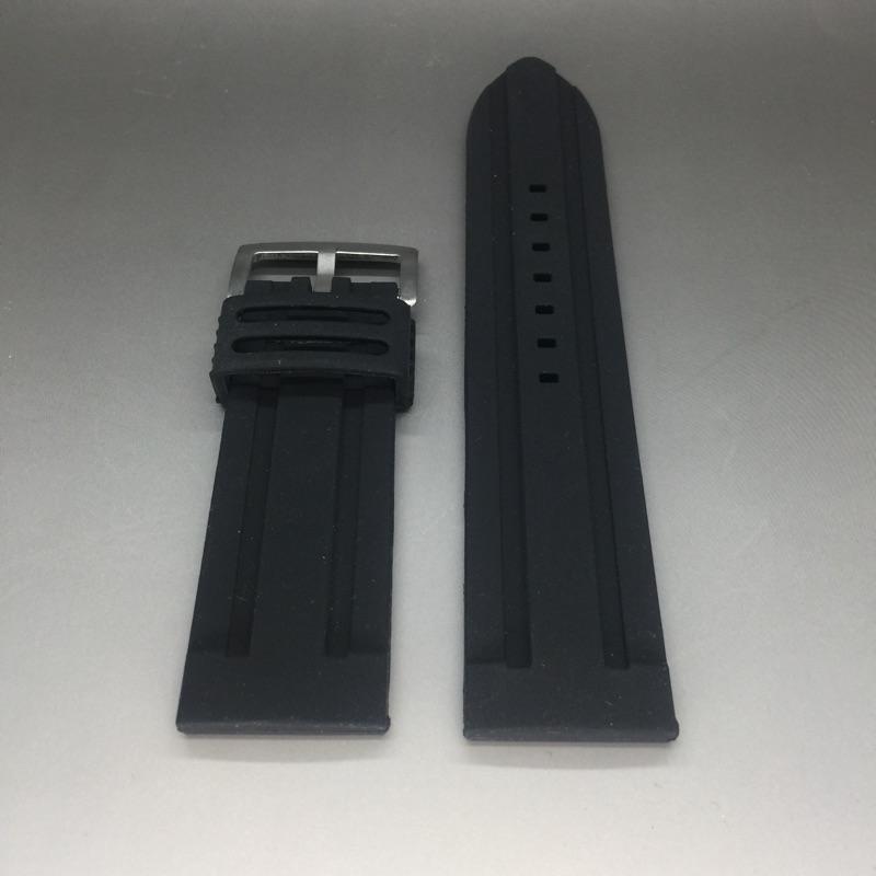 沛納海款型矽膠錶帶 不鏽鋼ㄇ型針扣 24MM 26MM 28MM 男 運動手錶帶 沛納海可用配件-細節圖3