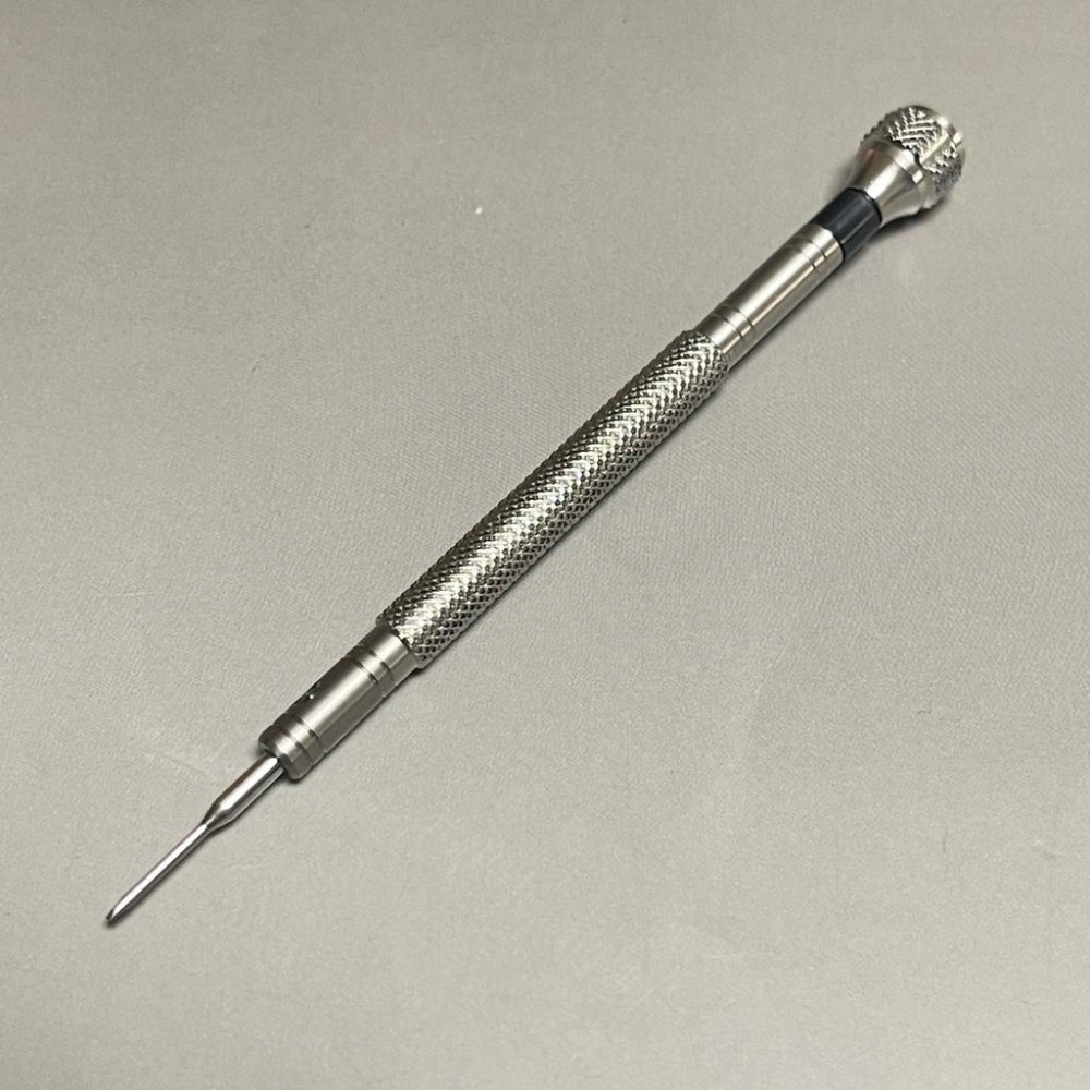 鐘錶螺絲刀 螺絲起子 一字鐘錶工具 全不銹鋼材質 手錶維修 刀肉固定孔可適用 T型刀肉 1.0mm 1.2mm-細節圖2