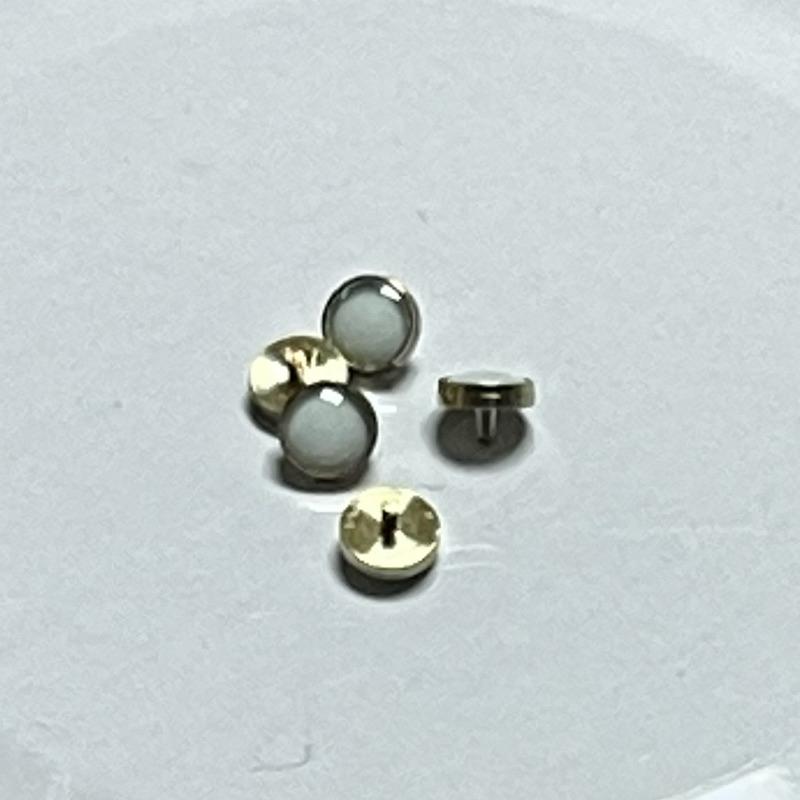 金色夜光珠 適用黑水鬼、綠水鬼、藍水鬼、潜航者陶瓷外圈金夜光珠-細孔適用 藍綠光  0.4mm小孔用 附固定膠、夾子-細節圖5