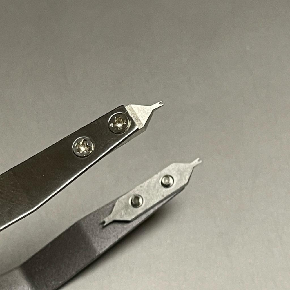 優惠品 Y型生耳夾合金鋼材質1.0、1.4MM尺寸尖頭 非鋁合金材質 內層有不同些許氧化情形 錶耳夾 拆帶器 錶扣適用-細節圖4