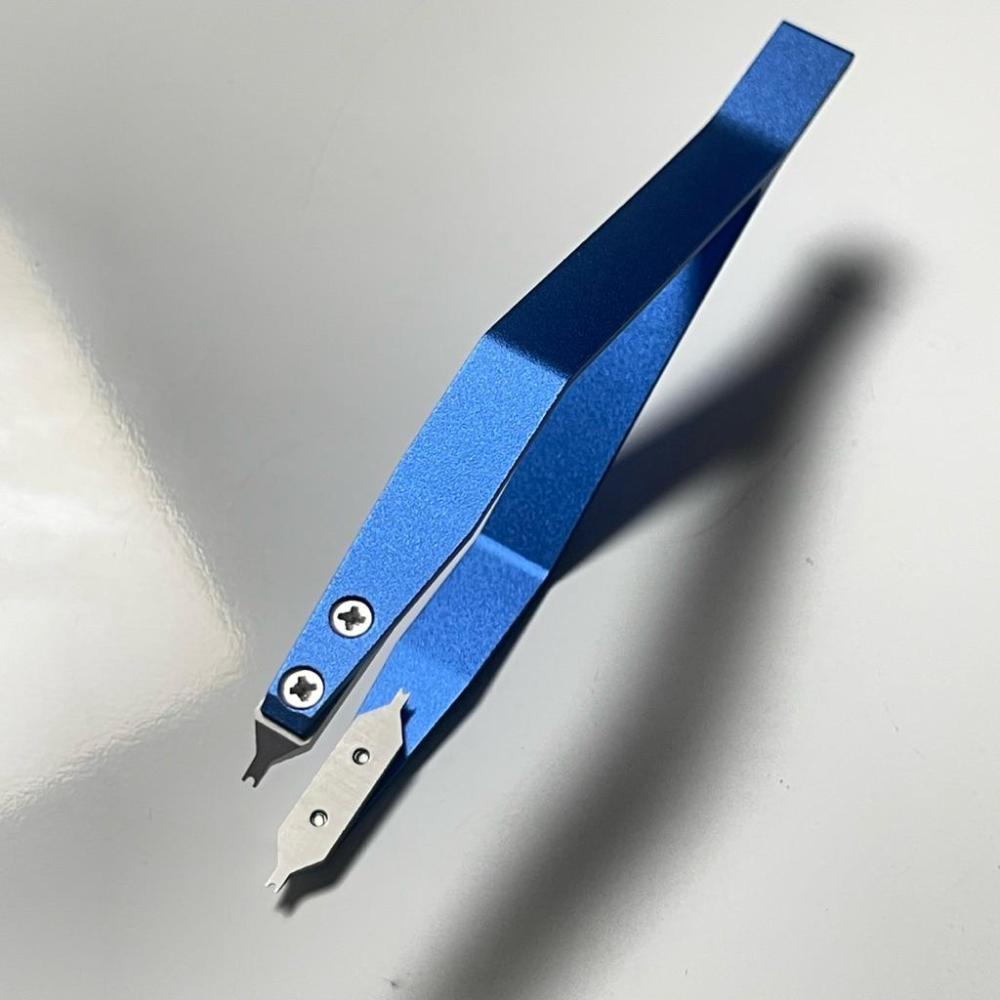 Y型鋁合金拆帶鉗 錶耳夾 生耳夾 錶耳鉗 生耳鉗 拆帶器 拆彈簧捧鉗 勞力士錶款可用 灰黑色 鋼藍色-細節圖2