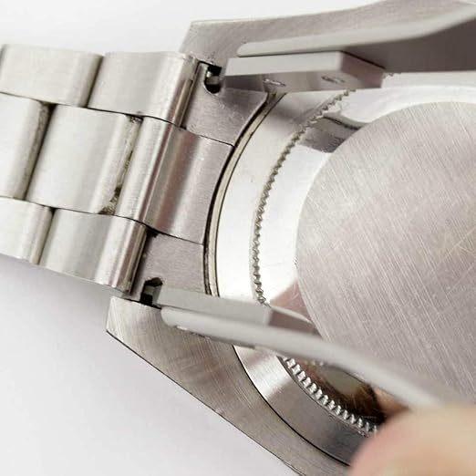 Y型鋁合金拆帶鉗 錶耳夾 生耳夾 錶耳鉗 生耳鉗 拆帶器 拆彈簧捧鉗 勞力士錶款可用 灰黑色 鋼藍色-細節圖4