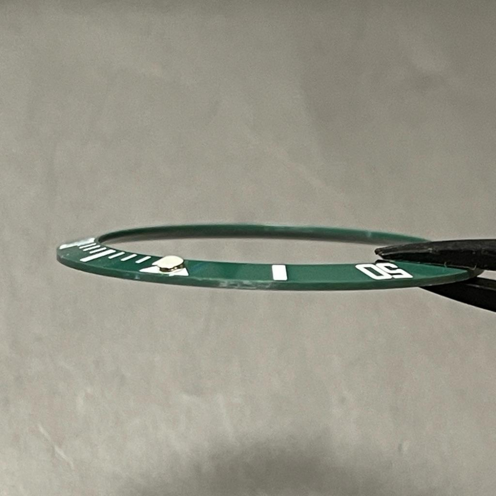 水鬼款 SUB系統代用、替用陶瓷圈 陶瓷計時圈 陶瓷外圈  綠色外圈  綠陶圈 二種尺寸38MM、40MM  綠色款-細節圖3