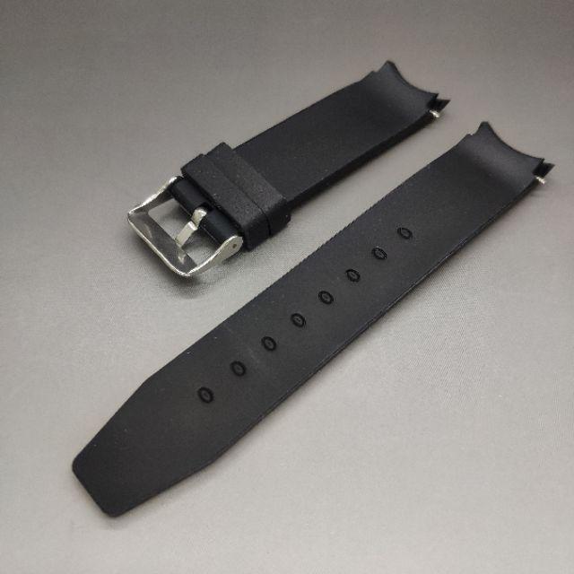 20MM膠带弧型接口 實心錶帶 精工 星辰 天梭...適用-細節圖2