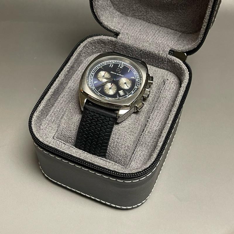 單支裝方型拉鍊式旅行錶盒 行動皮盒 保護錶盒  PU皮表盒  旅行盒-黑色-細節圖5